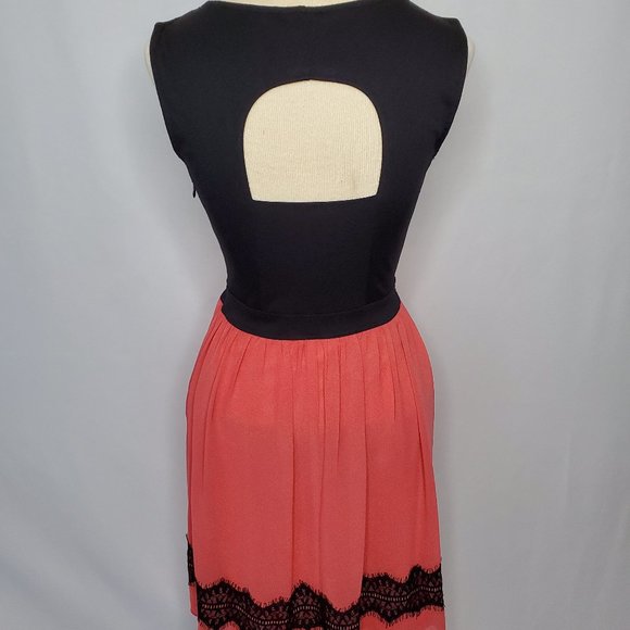 Pink/Black Enfocus Studio Sheath Dress - Sz 4 - Picture 2 of 8